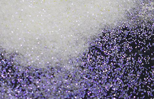 Rainbow Lilac White glitters